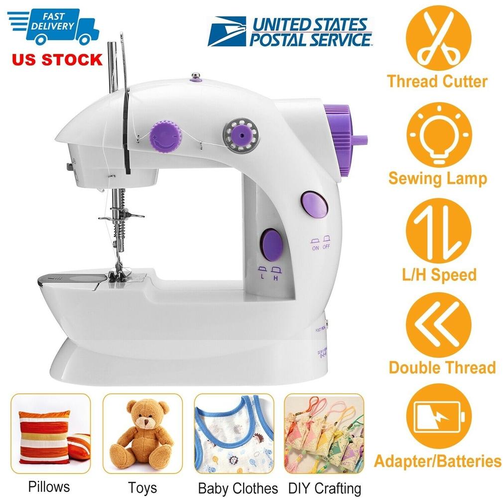 Portable Electric Sewing Machine w/ Foot Pedal LED Light Home Essentials - DailySale