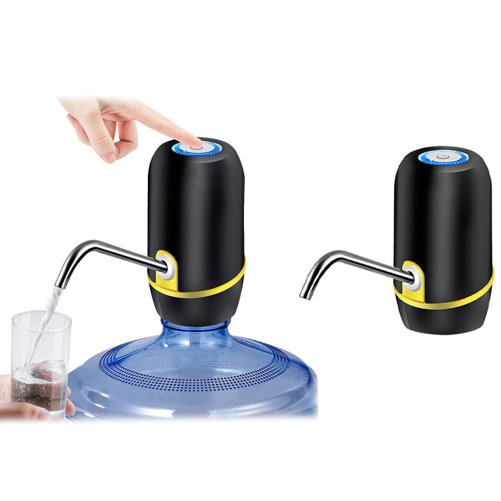 Portable Electric Water Bottle Dispenser Kitchen & Dining Black - DailySale