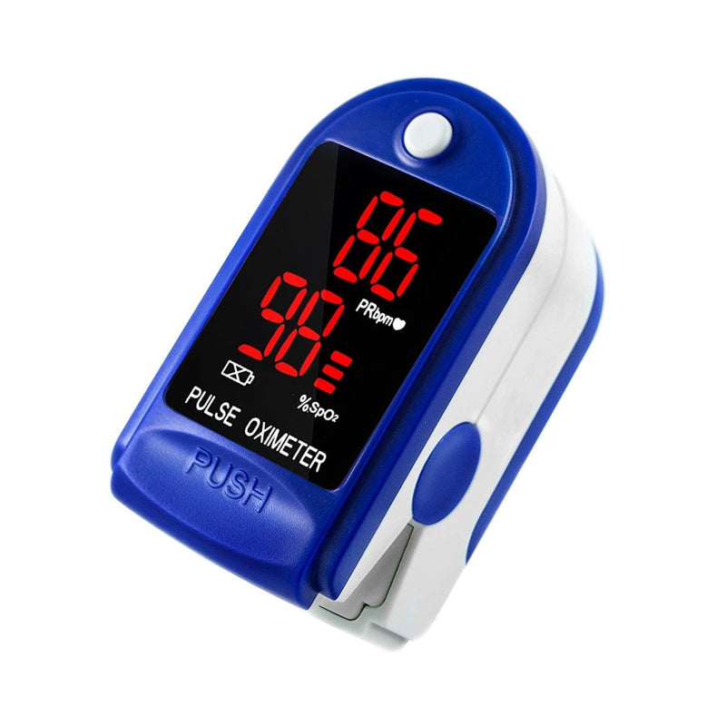 Portable Fingertip Pulse Oxygen Sugar Blood Oximeter Monitor Wellness - DailySale