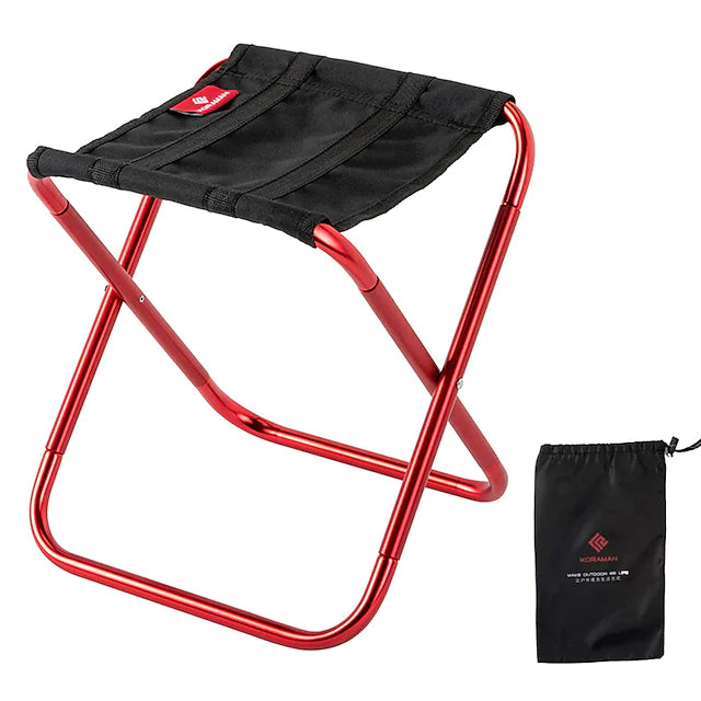 Portable Foldable Camping Bench Sports & Outdoors Red - DailySale