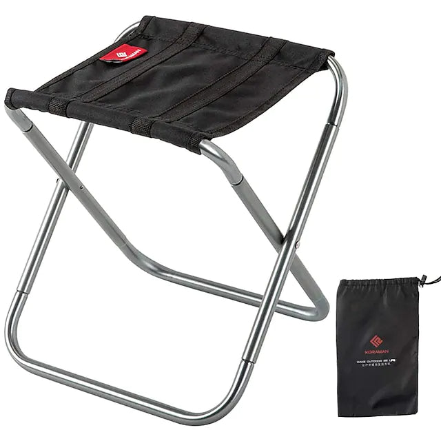 Portable Foldable Camping Bench Sports & Outdoors Silver - DailySale