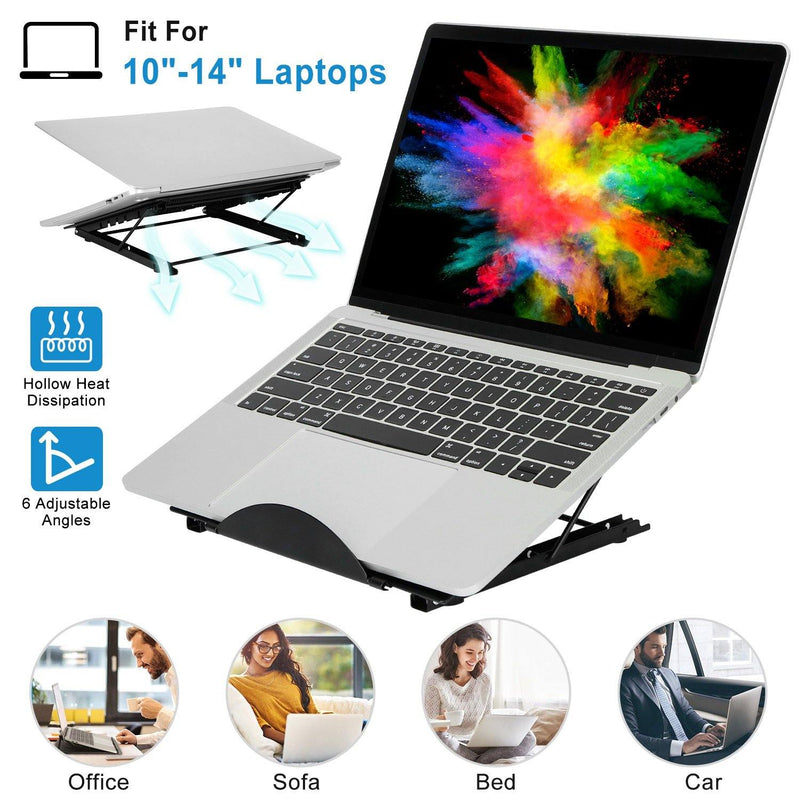 Portable Foldable Laptop Stand with Adjustable Angles Computer Accessories - DailySale