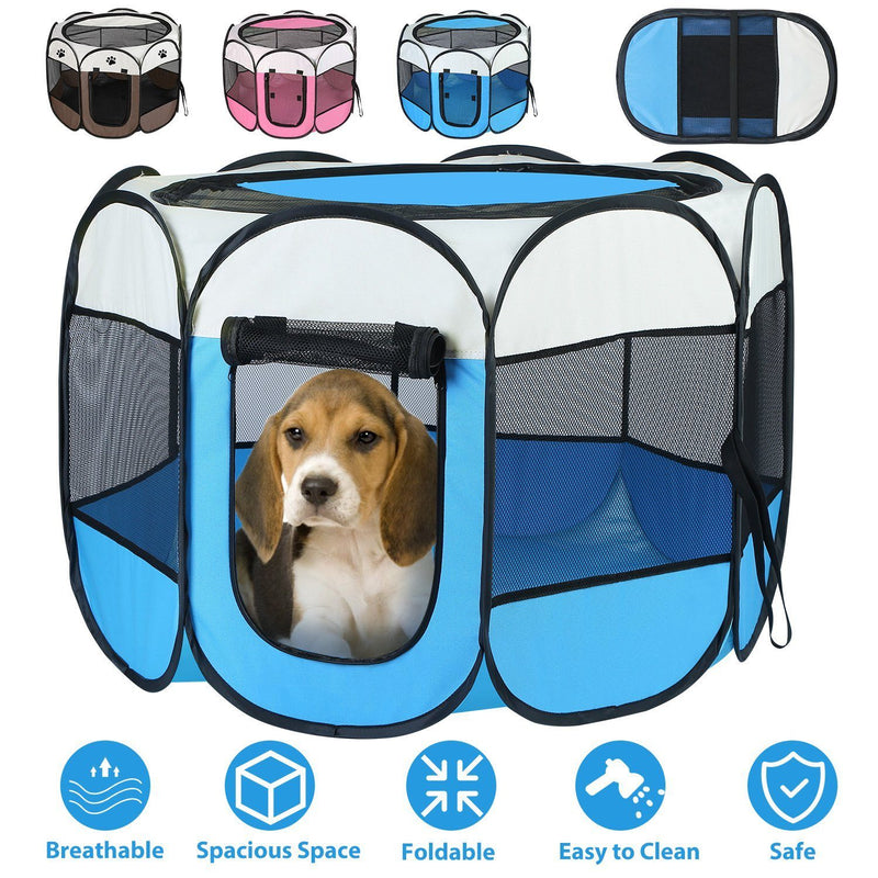 Portable Foldable Pet Playpen For Dogs Cats Other Pets Pet Supplies - DailySale