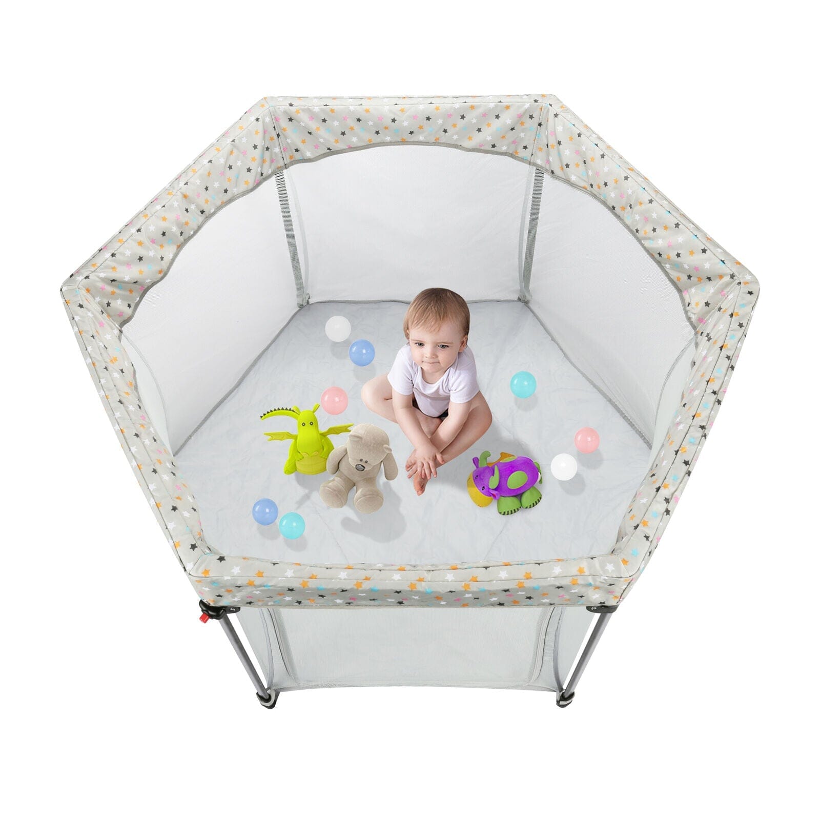 Portable Folding Playard for Babies, Toddler Indoor & Outdoor Play Baby - DailySale