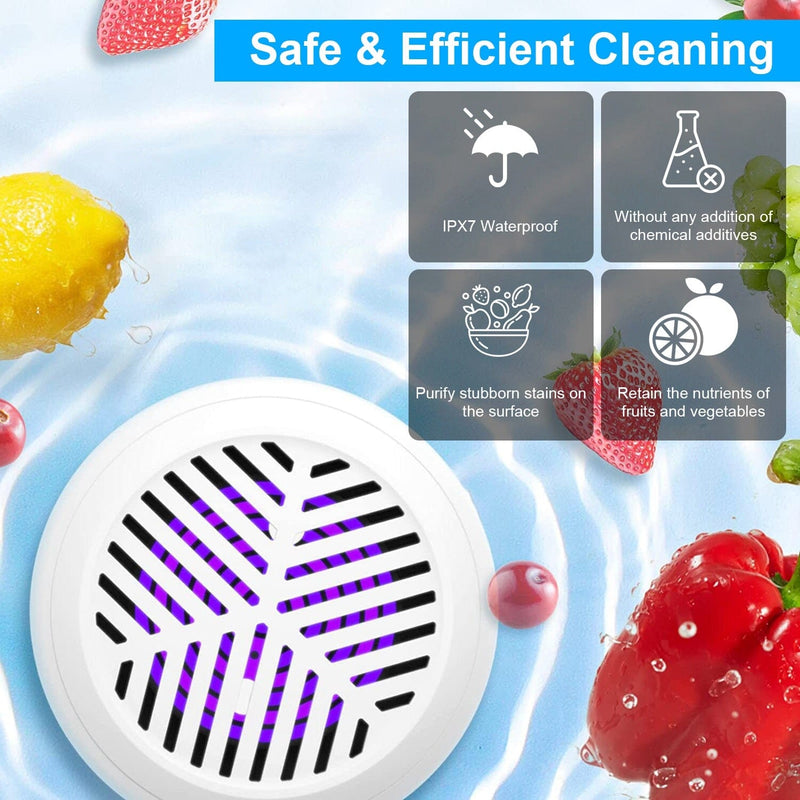 Portable Fruit Vegetable Washing Machine IPX7 Waterproof Rechargeable Fruit Cleaner Kitchen Tools & Gadgets - DailySale