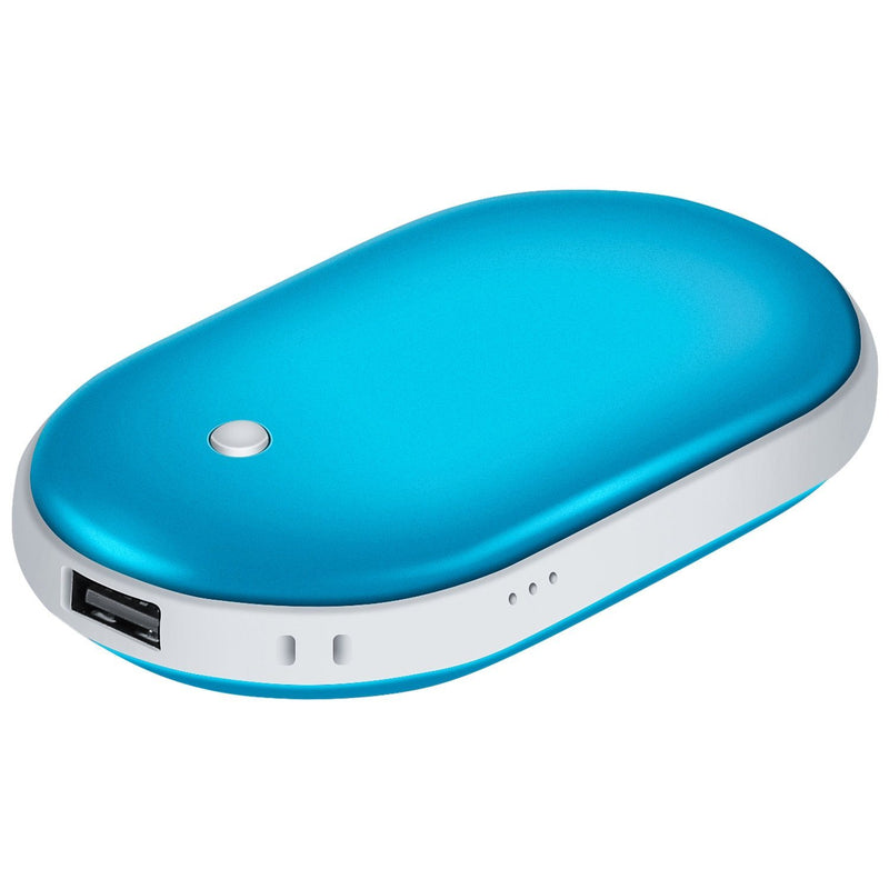 Portable Hand Warmer 5000mAh Power Bank Mobile Accessories Blue - DailySale