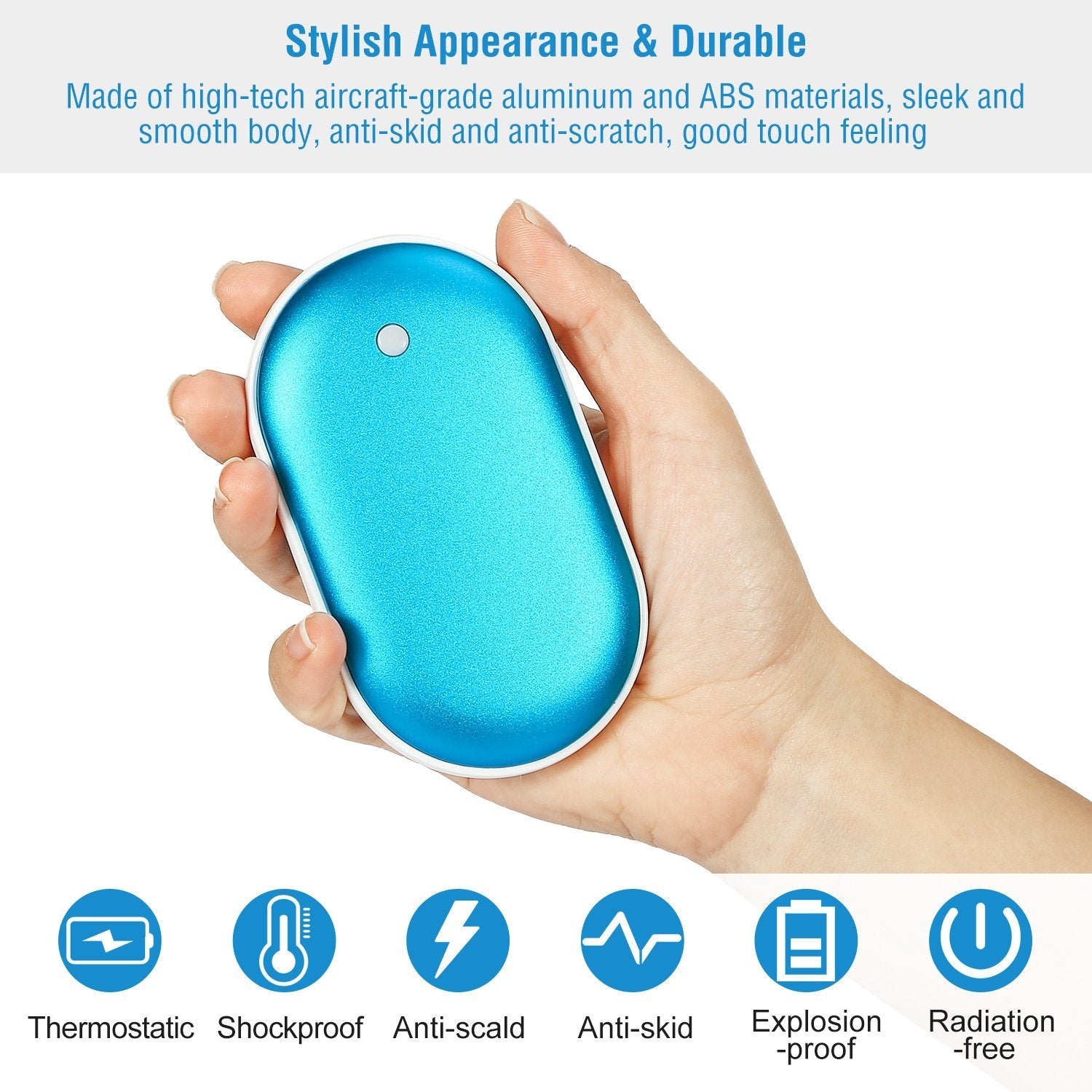 Portable Hand Warmer 5000mAh Power Bank Mobile Accessories - DailySale