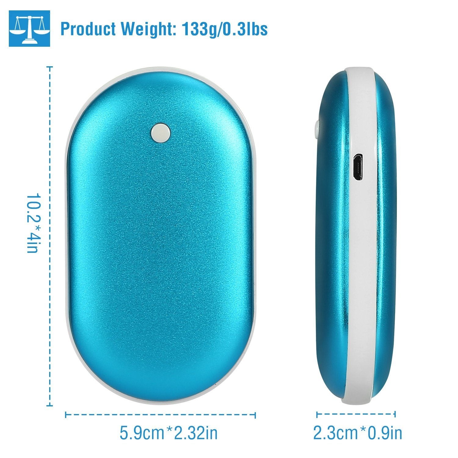 Portable Hand Warmer 5000mAh Power Bank Mobile Accessories - DailySale