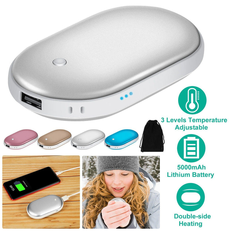 Portable Hand Warmer 5000mAh Power Bank Mobile Accessories - DailySale