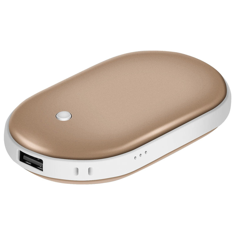 Portable Hand Warmer 5000mAh Power Bank Mobile Accessories Gold - DailySale