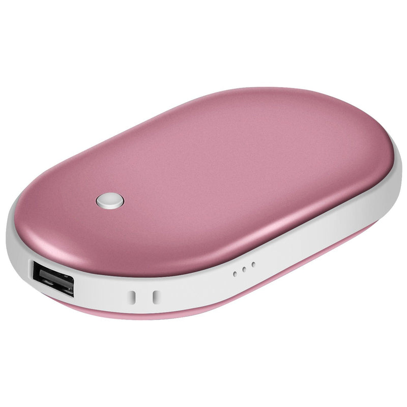 Portable Hand Warmer 5000mAh Power Bank Mobile Accessories Rose Gold - DailySale