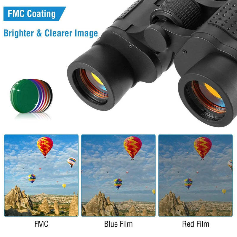 Portable HD Binoculars with Shoulder Strap Bag Sports & Outdoors - DailySale