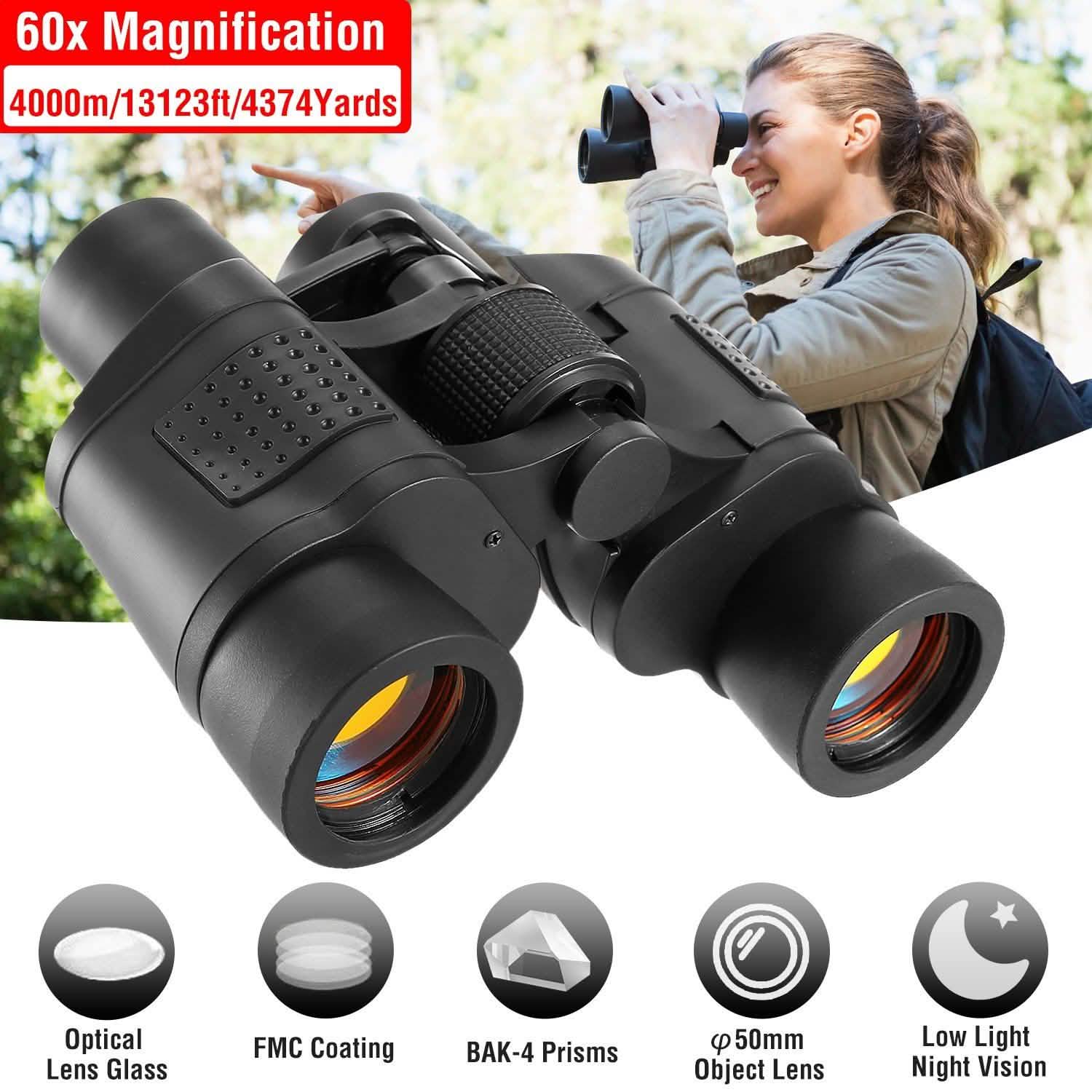 Portable HD Binoculars with Shoulder Strap Bag Sports & Outdoors - DailySale