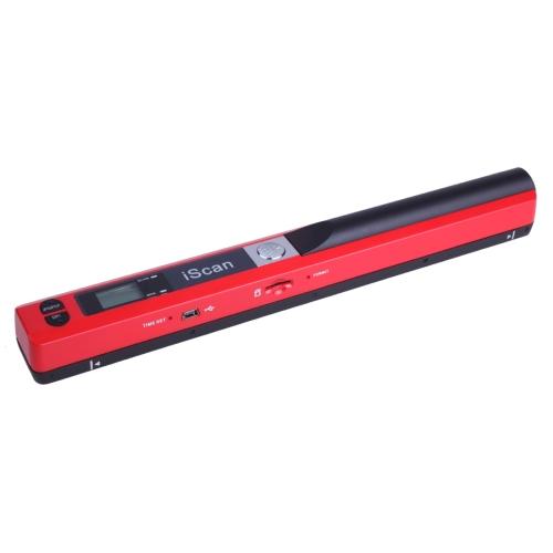 Portable HD iScan Paper Document Scanner Computer Accessories Red - DailySale