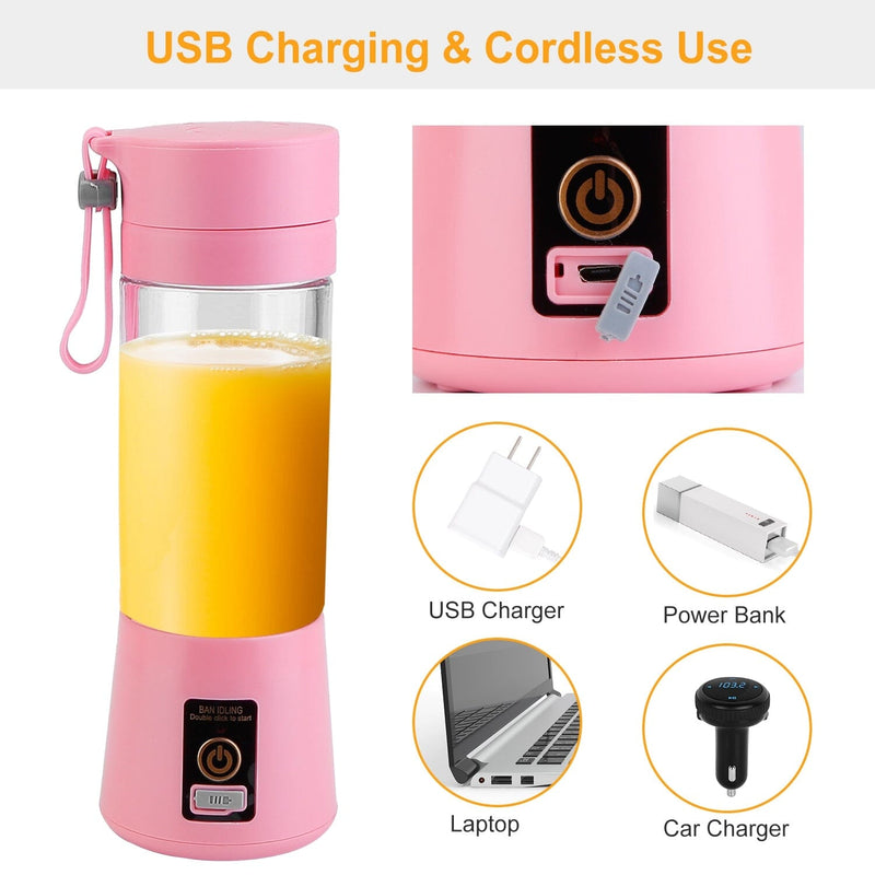 Portable Juicer Blender USB Rechargeable Kitchen Tools & Gadgets - DailySale