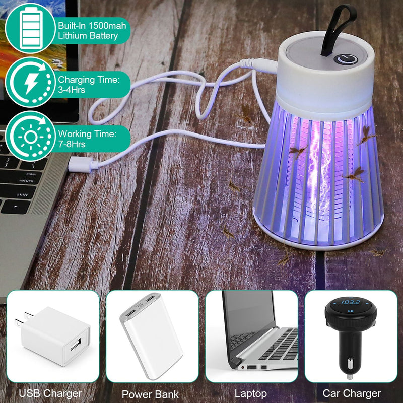 Portable LED Electric Bug Zapper Mosquito Insect Killer Lamp Pest Control - DailySale