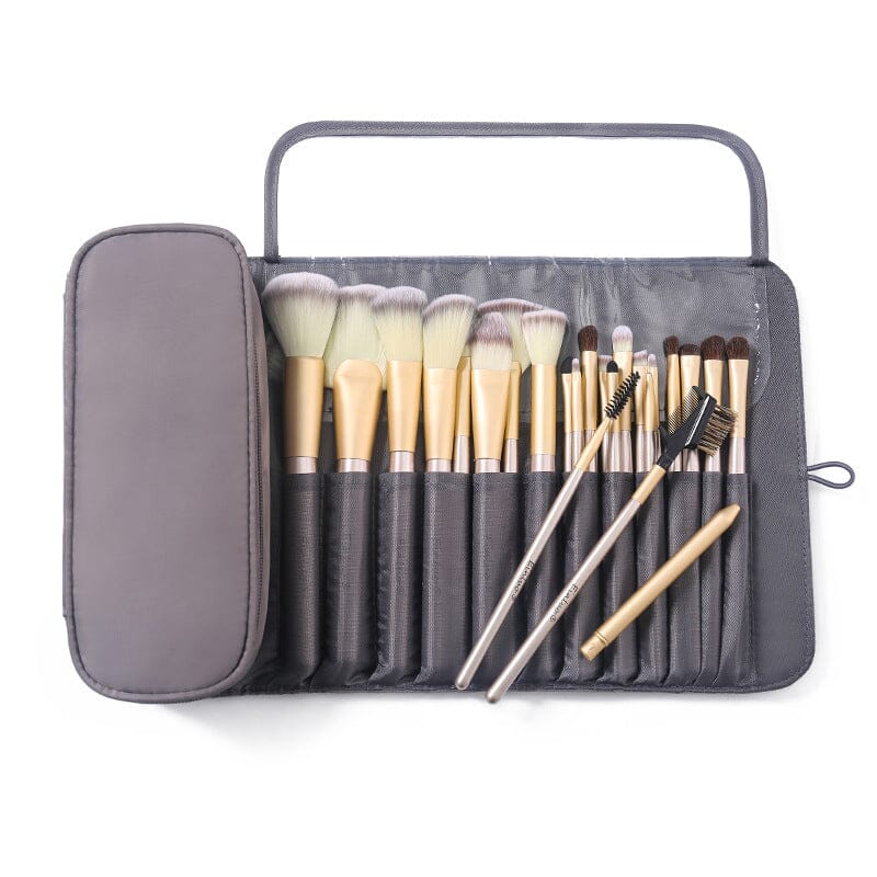 Portable Makeup Brush Organizer Makeup Brush Bag Bags & Travel Gray - DailySale