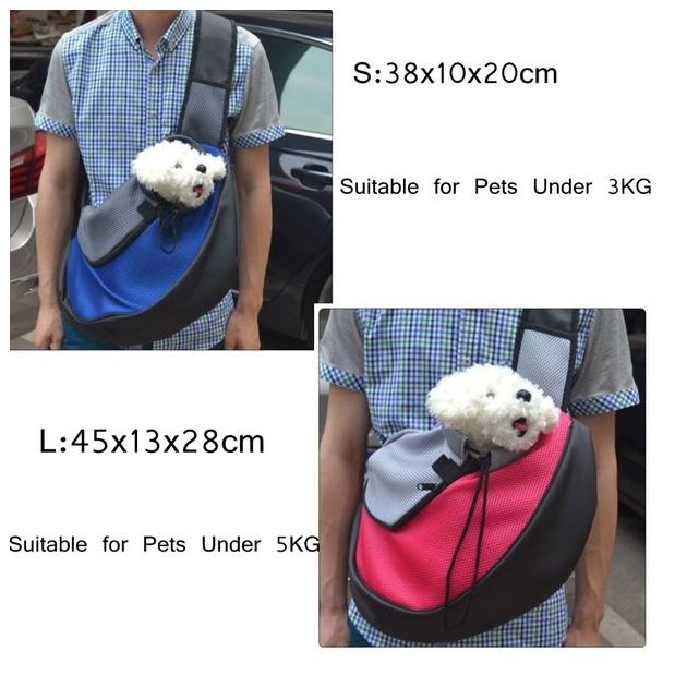 Portable Mesh Breathable Pet Sling Backpacks Pet Supplies - DailySale