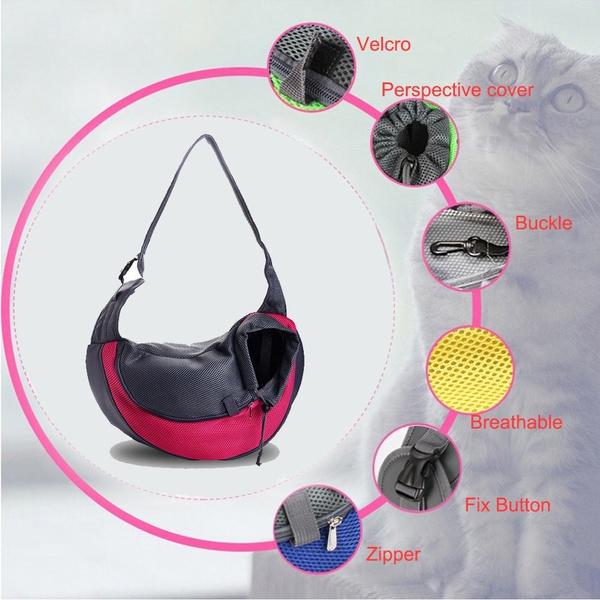 Portable Mesh Breathable Pet Sling Backpacks Pet Supplies - DailySale