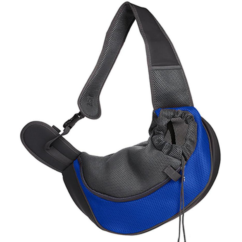 Portable Mesh Breathable Pet Sling Backpacks Pet Supplies Dark Blue S - DailySale