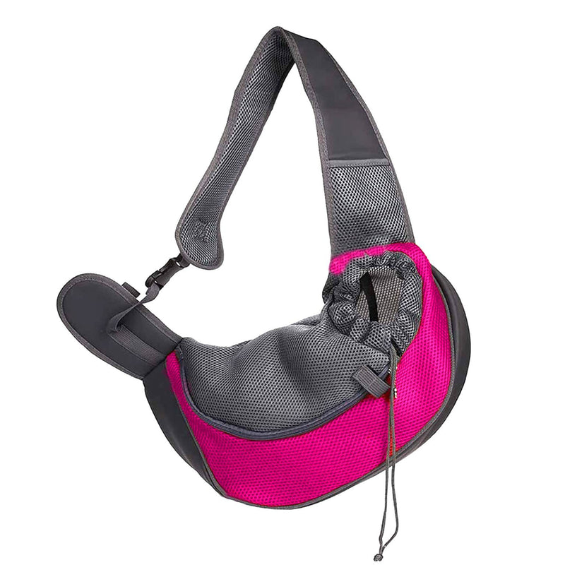 Portable Mesh Breathable Pet Sling Backpacks Pet Supplies Pink S - DailySale