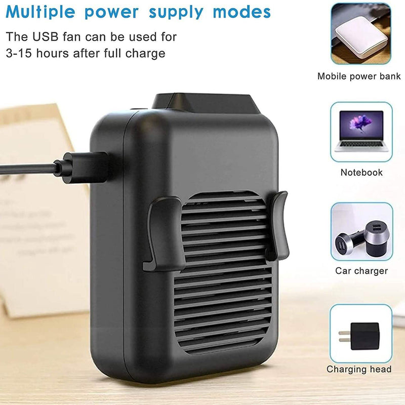 Portable Mini Neck Waist Fan Sports & Outdoors - DailySale