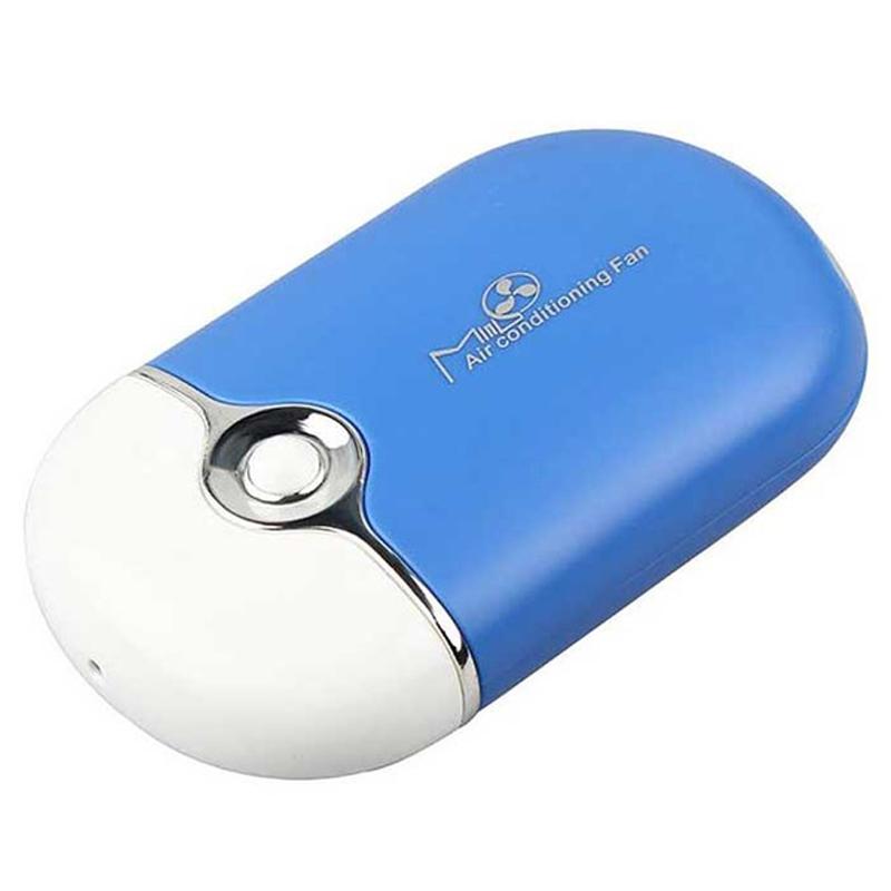 Portable Mini Personal Air Conditioning Fan Phones & Accessories Blue - DailySale