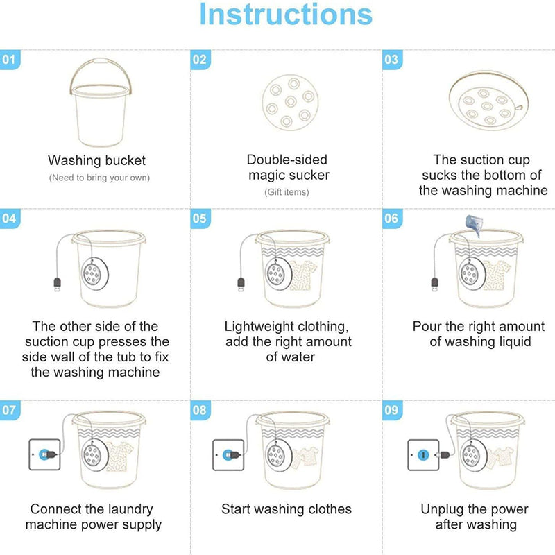 Portable Mini Washing Machine Household Appliances - DailySale