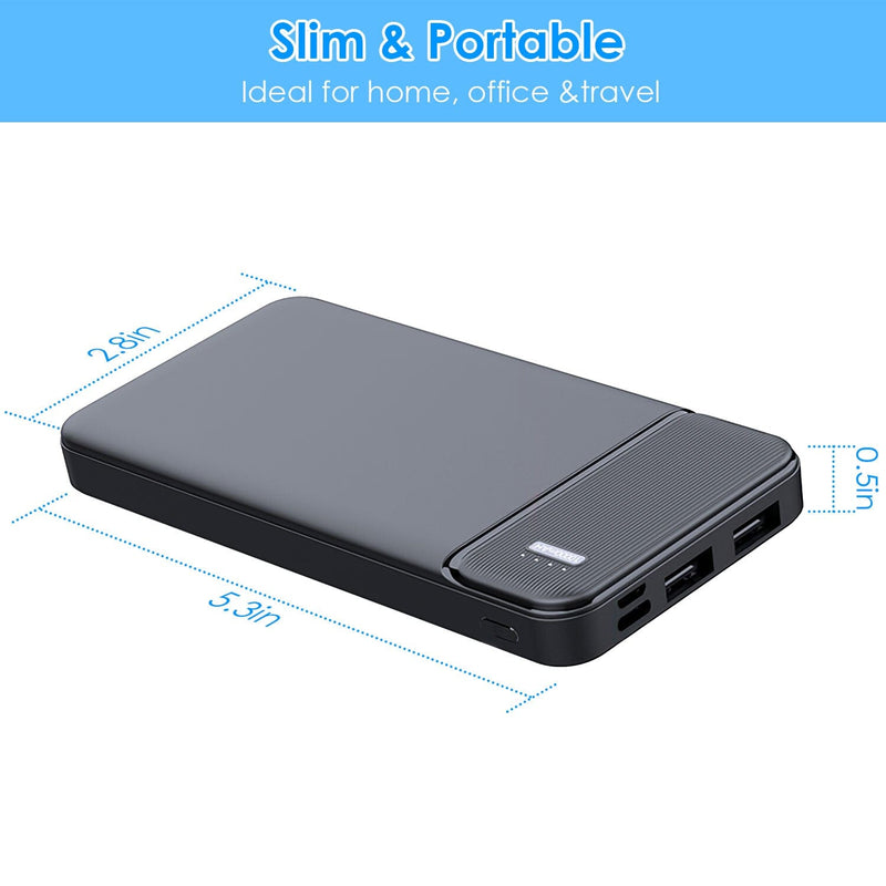 Portable Power Bank Phone Charger with 1 Micro USB Cable Mobile Accessories - DailySale