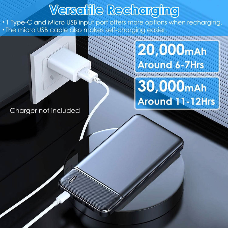 Portable Power Bank Phone Charger with 1 Micro USB Cable Mobile Accessories - DailySale