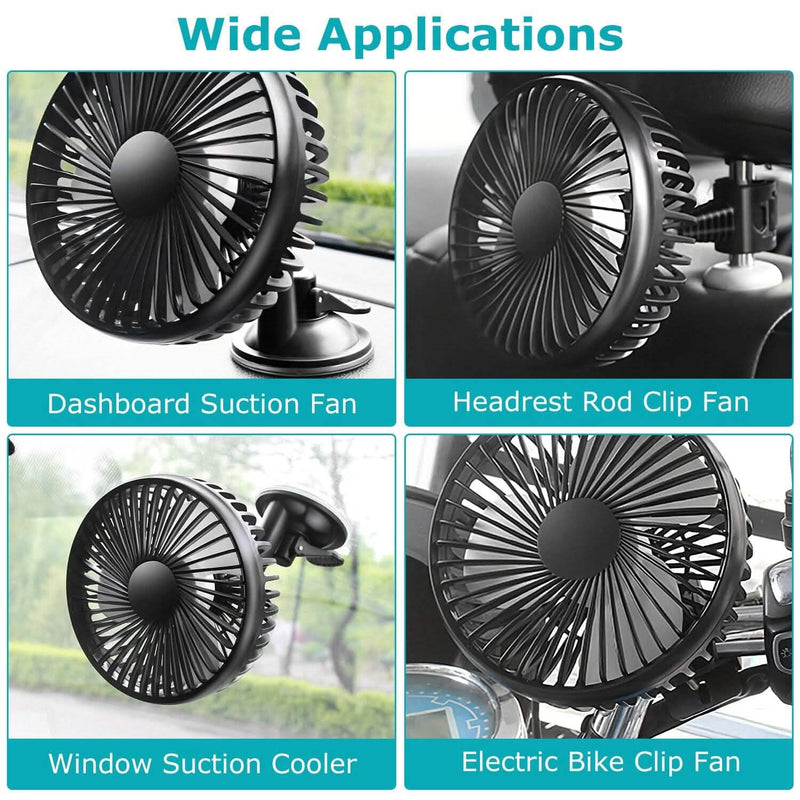 Portable Rotatable Car Cooling Fan Automotive - DailySale