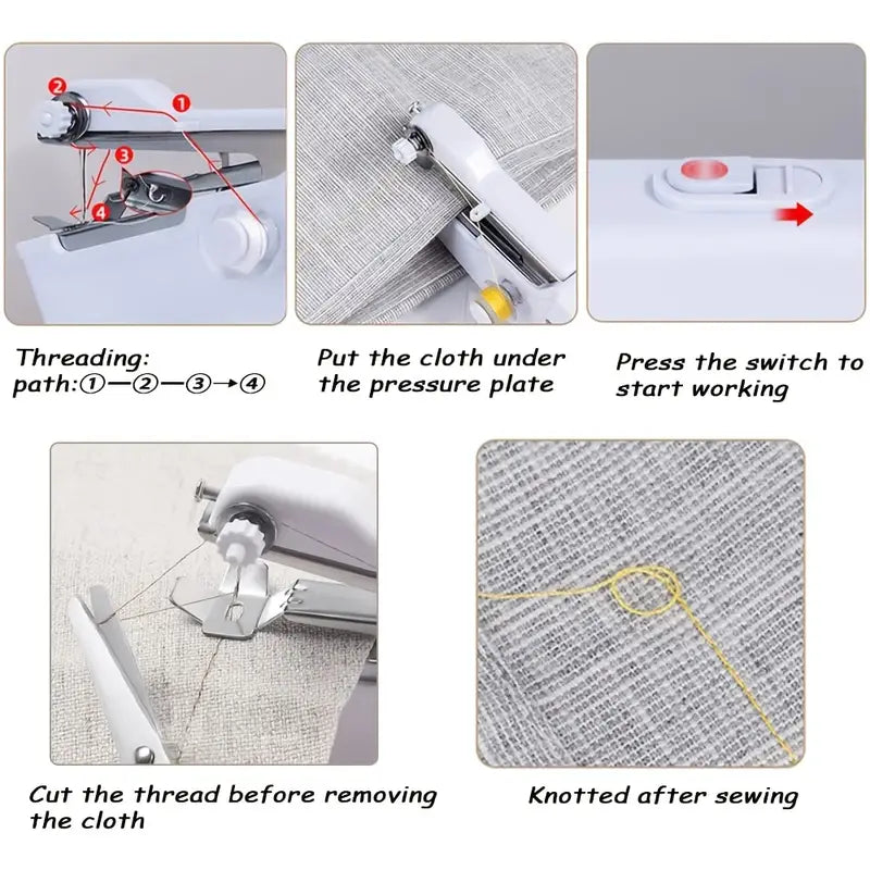 Portable Sewing Machine Quick Handheld Stitch Tool Household Appliances - DailySale