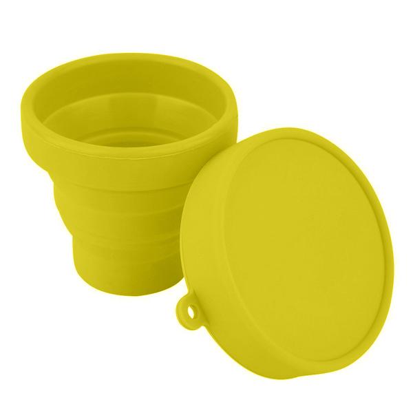 Portable Silicone Telescopic Drinking Collapsible Folding Cup Kitchen & Dining Yellow - DailySale