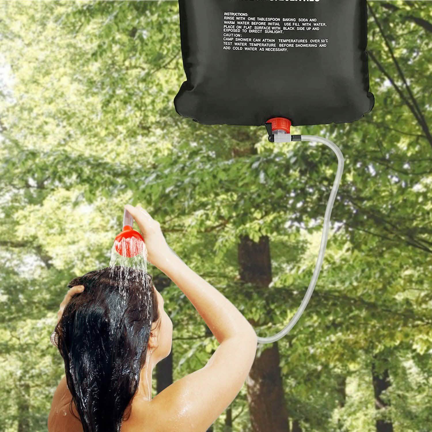 Portable Solar Heated Shower Bag Sports & Outdoors - DailySale