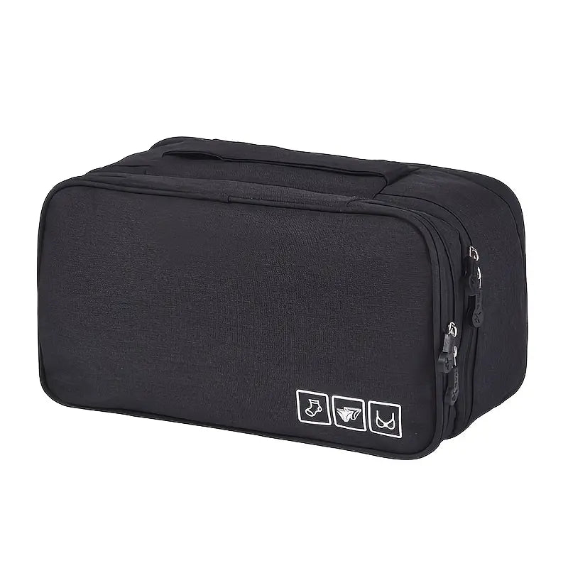 Portable Underwear & Toiletry Storage Bag Bags & Travel Black - DailySale