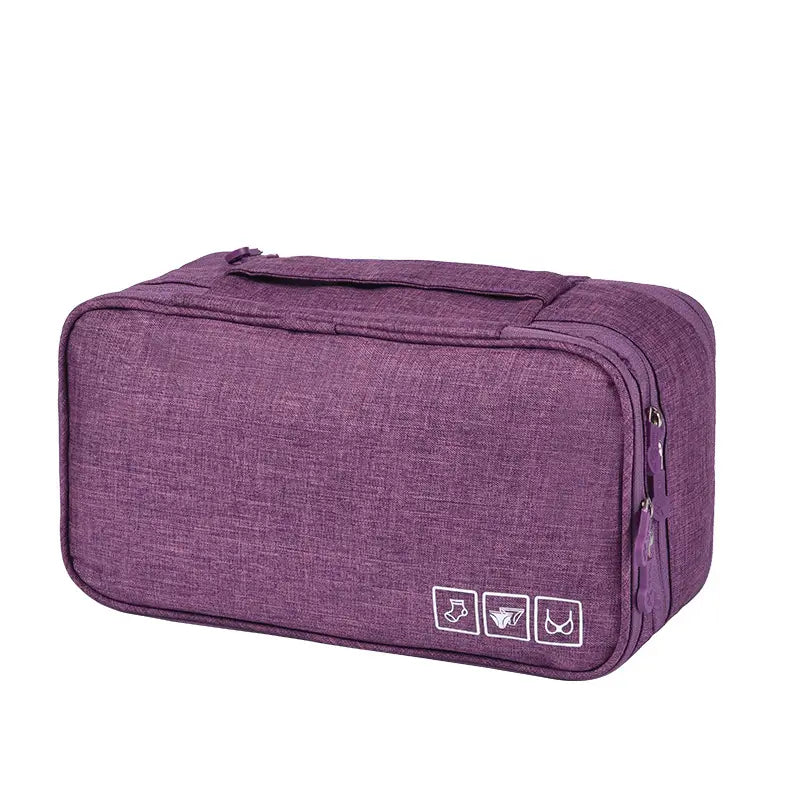 Portable Underwear & Toiletry Storage Bag Bags & Travel Purple - DailySale