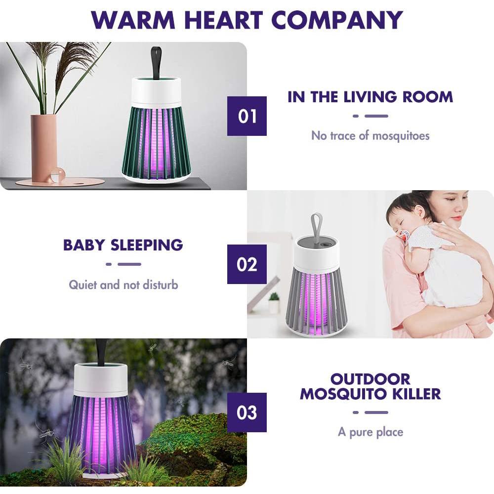 Portable USB Electric Mosquito Killing LED Lamp Pest Control - DailySale