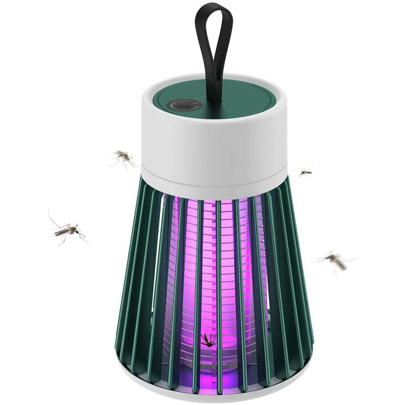 Portable USB Electric Mosquito Killing LED Lamp Pest Control Green - DailySale