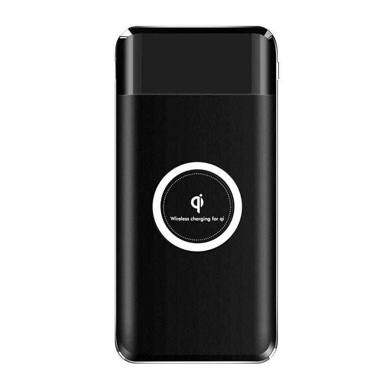 Portable Wireless Charger Power Bank Gadgets & Accessories Black - DailySale