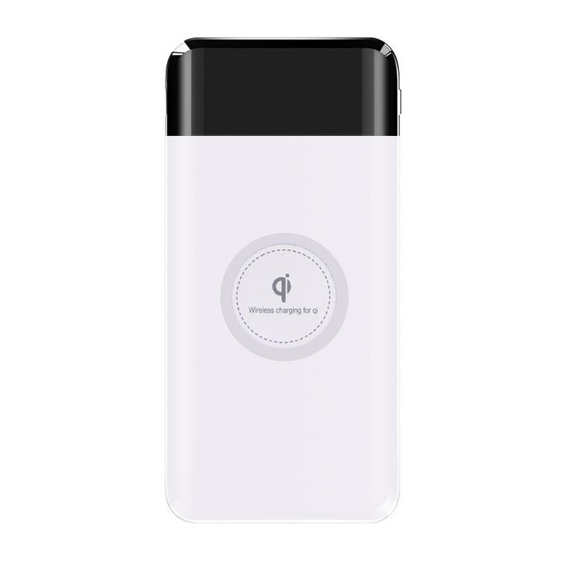 Portable Wireless Charger Power Bank Gadgets & Accessories White - DailySale