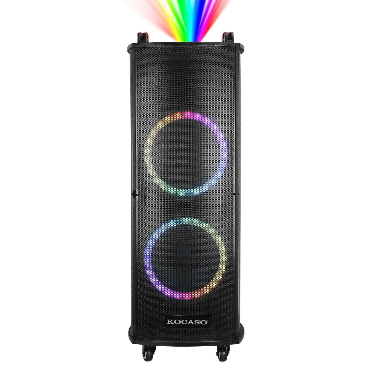 Portable Wireless Party Speaker Colorful Lights DJ PA System Speakers - DailySale