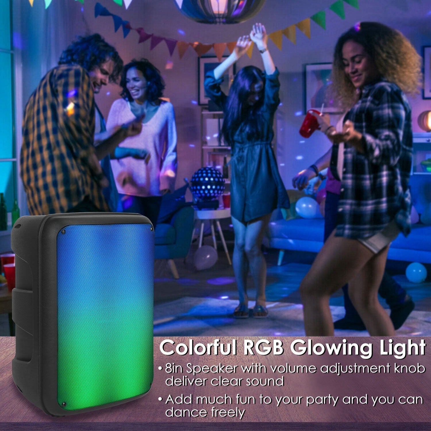 Portable Wireless Party Speaker Speakers - DailySale