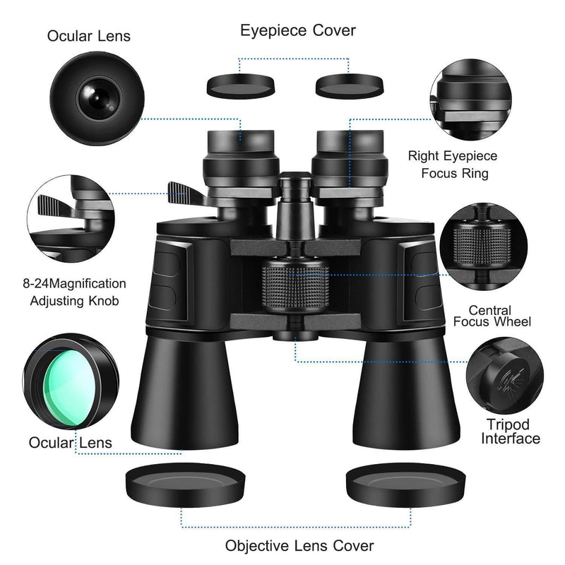 Portable Zoom Binoculars with FMC Lens Sports & Outdoors - DailySale