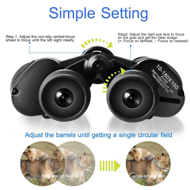 Portable Zoom Binoculars with FMC Lens Sports & Outdoors - DailySale