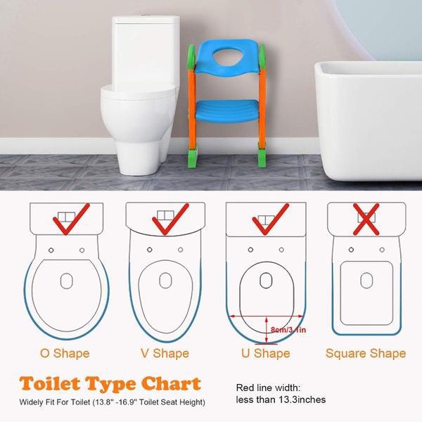 Potty Training Toilet Seat with Steps Baby - DailySale