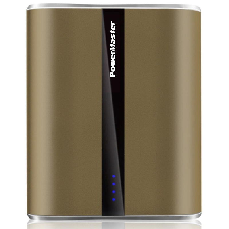 Power Master Portable Charger with USB Ports Phones & Accessories Brown 12,000mAh - DailySale