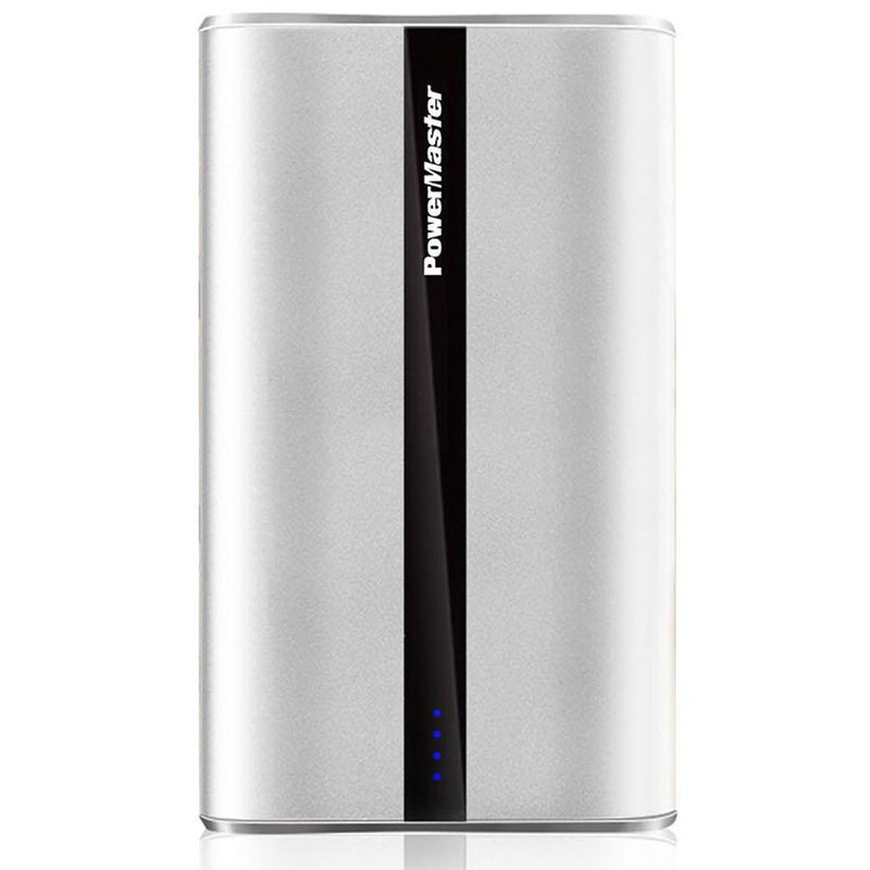 Power Master Portable Charger with USB Ports Phones & Accessories Silver 20,000mAh - DailySale