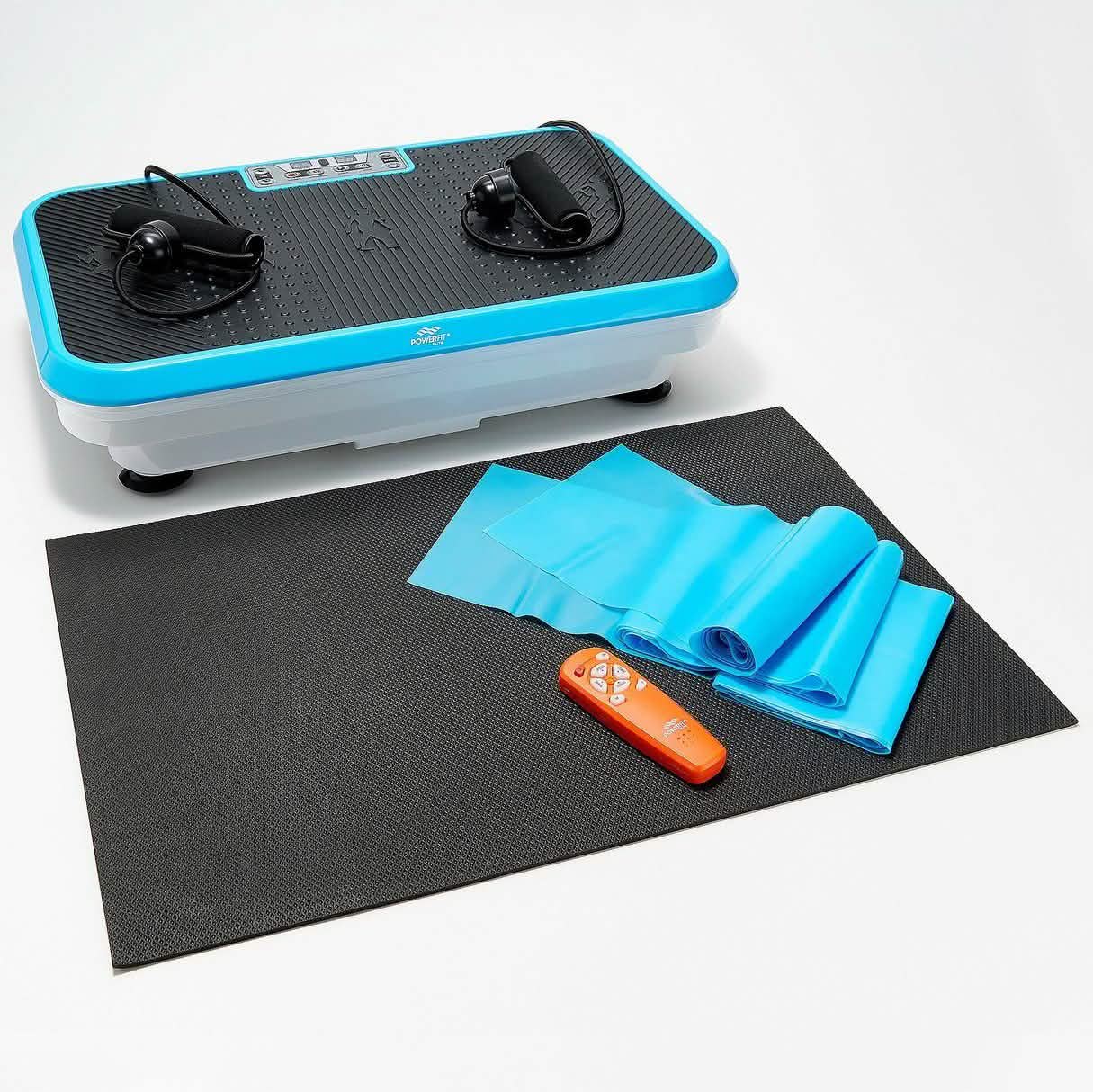 PowerFit Elite Vibration Platform with Exercise Bands and Mat (Refurbi