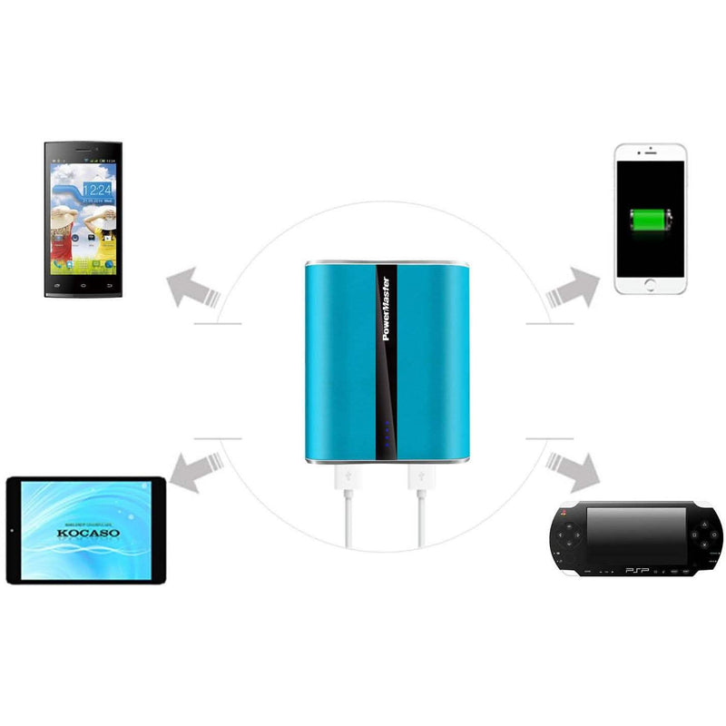 Powermaster 12000mAh Portable Charger with Dual USB Ports 3.1A Output Mobile Accessories - DailySale