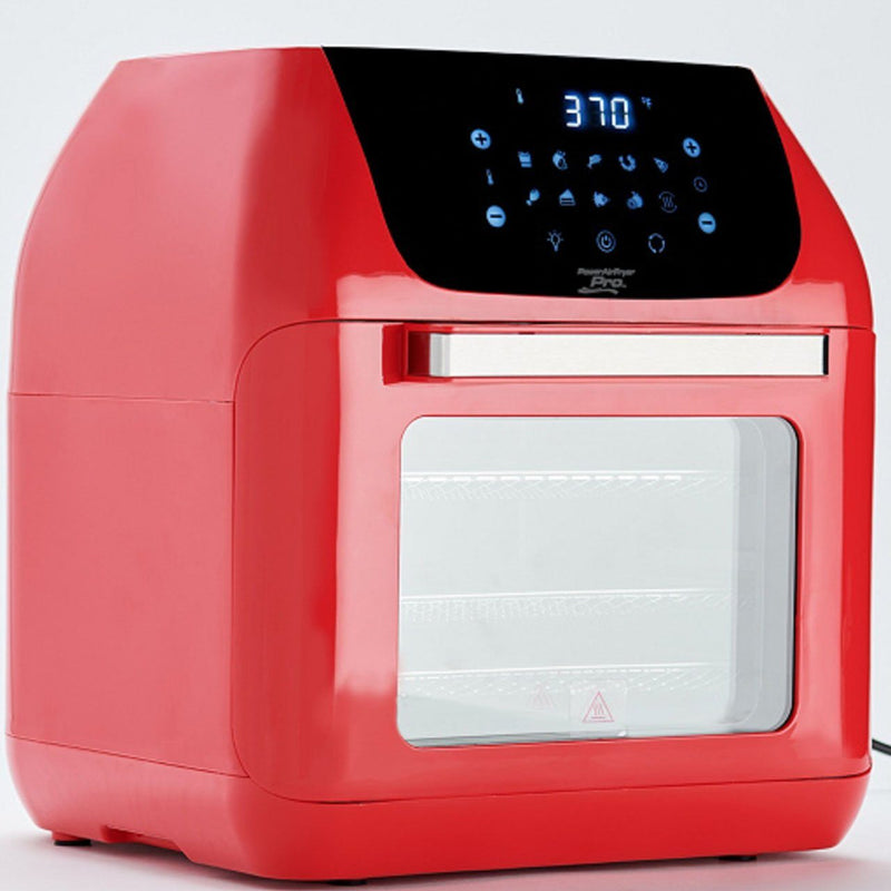 PowerXL 10-in-1 1500W 6-qt Pro XLT Air Fryer Oven w/ Rotisserie Kitchen Essentials Red - DailySale